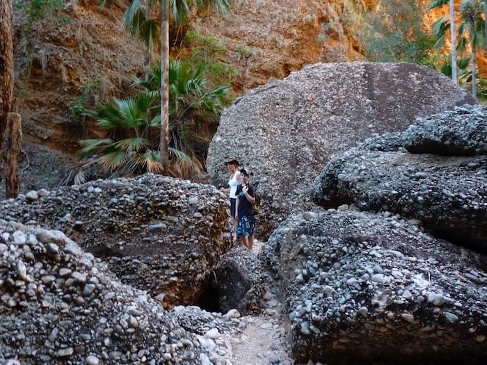 Huge boulders, Mini Palms Gorge, Purnululu National Park.