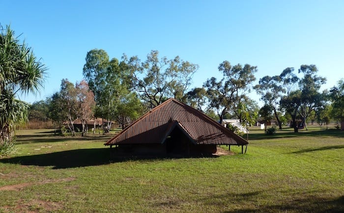 The meat safe was cleverly built to keep the heat out. Manyallaluk, Northern Territory.