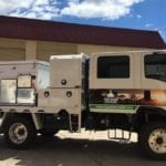 The Isuzu NPS after Vinyl Wrapping.