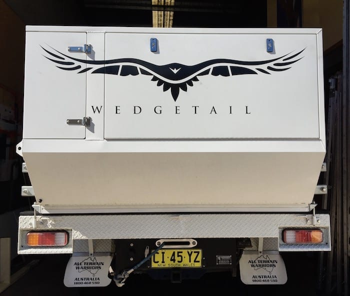 Wedgetail Camper before Vinyl Wrapping.