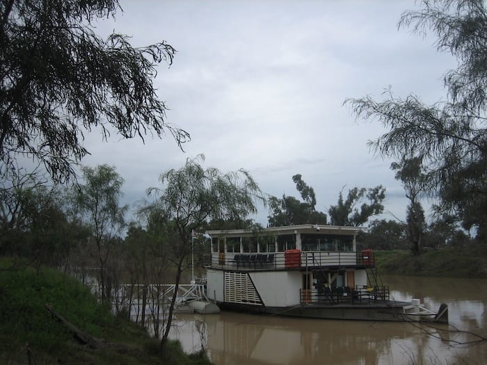 PV Jandra at Kidman's Camp, Darling River, Bourke.