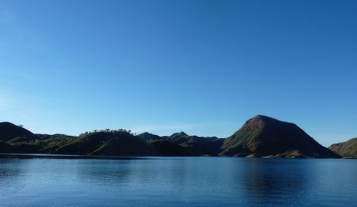 Floating amongst the ranges, Lake Argyle Cruises.