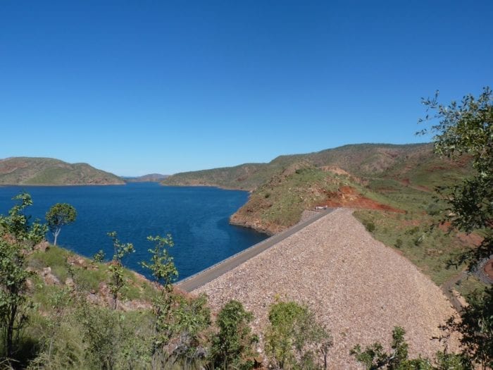 Dam wall, Lake Argyle.