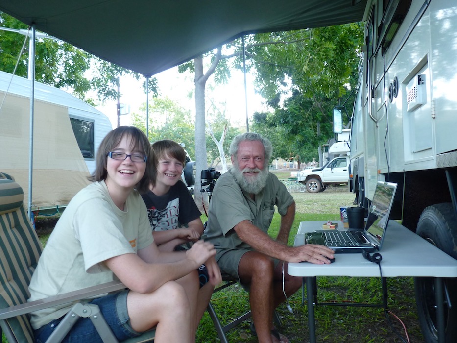 Charlie, Ben & Len, Lake Argyle.