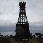 Headframe at dusk, Kalgoorlie.