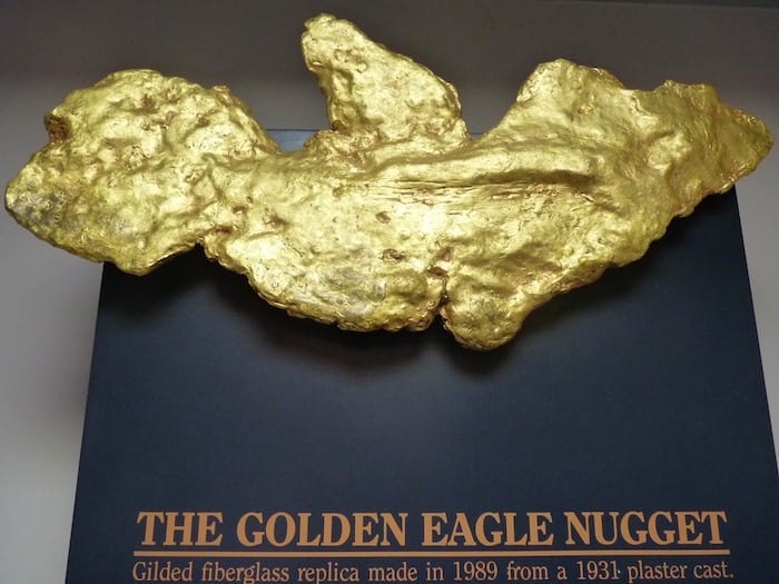 Replica giant gold nugget, Museum Of The Goldfields Kalgoorlie.