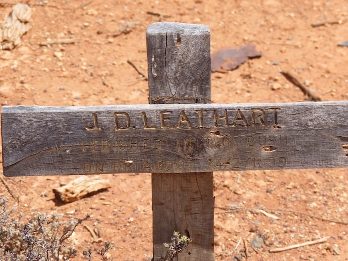 A sad story on a cross, Menzies Cemetery. Golden Quest Discovery Trail.