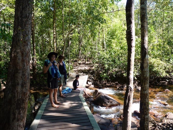 Walking to Florence Falls, Litchfield National Park.