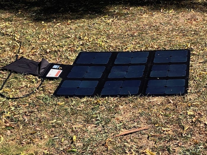 REDARC 115W SunPower Cell solar blanket in full sun.