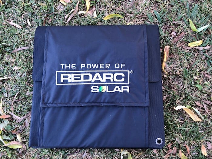 REDARC 115W SunPower Cell solar blanket wrapped up.