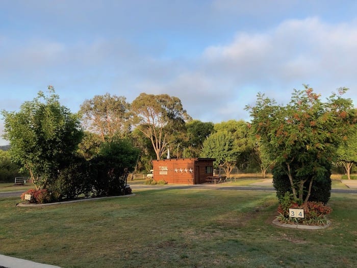 Camp kitchen, Walcha Caravan Park.