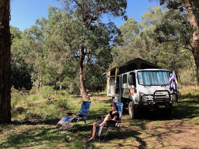 Camping at Wattle Flat, Styx River.