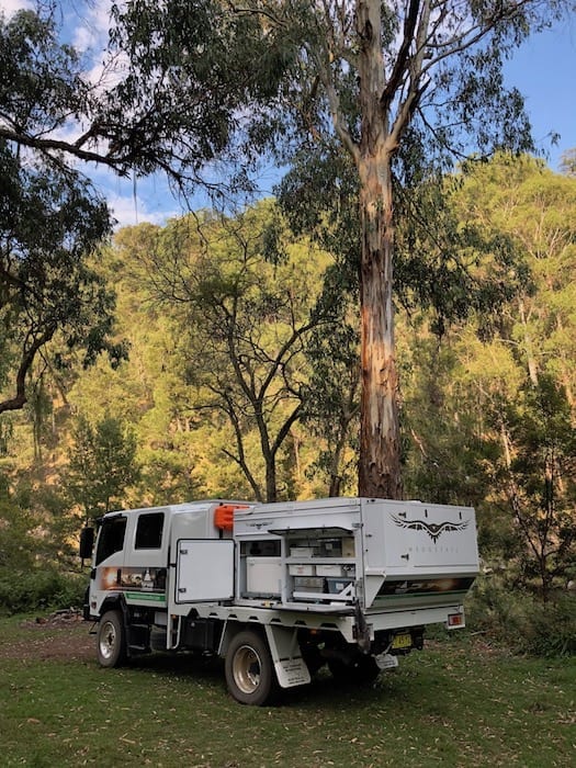 Camping at Wattle Flat Campground.