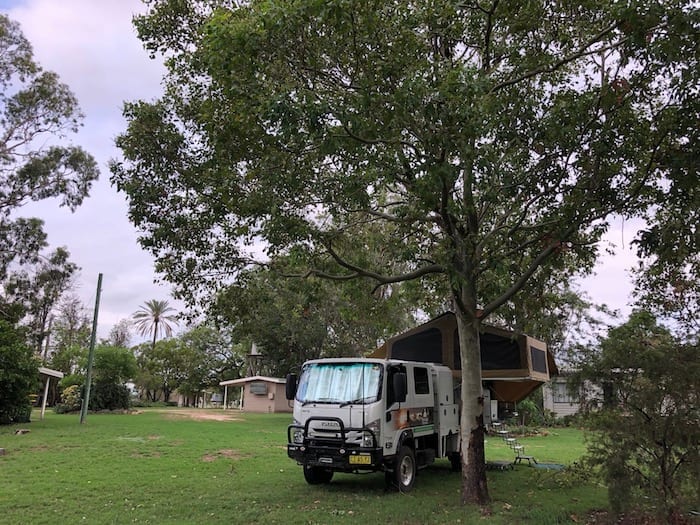 Camped at Condamine Caravan Park.