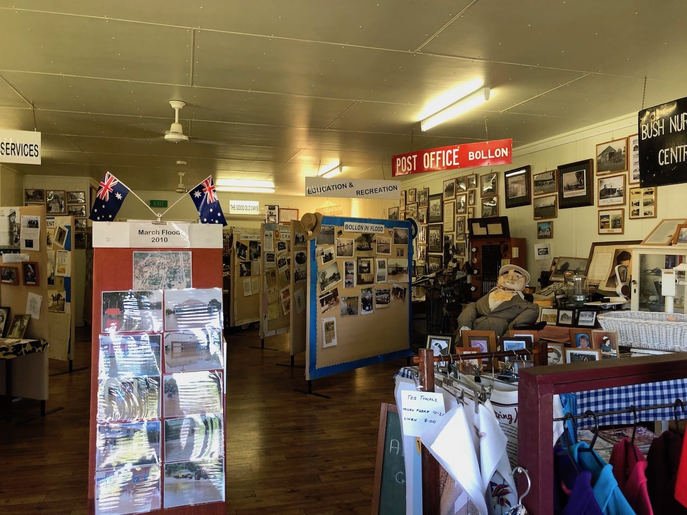 Inside the Heritage Centre at Bollon QLD.