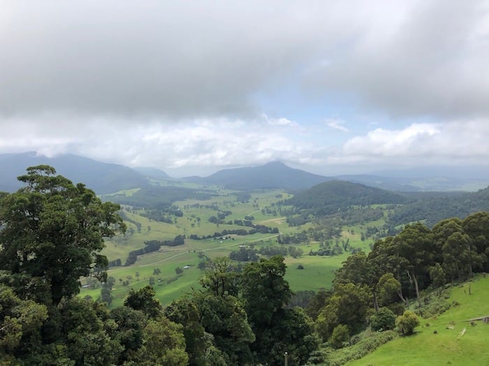 Spectacular views in the Border Ranges.