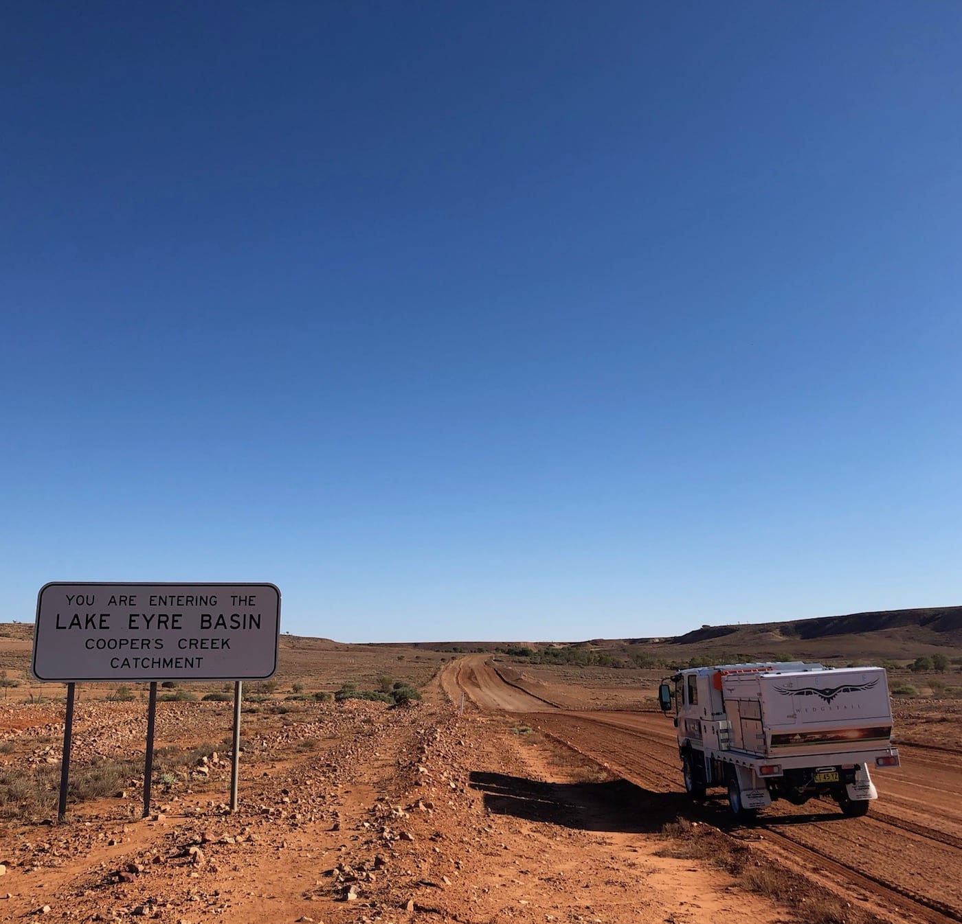 Entering the Eyre Basin North of Tibooburra.