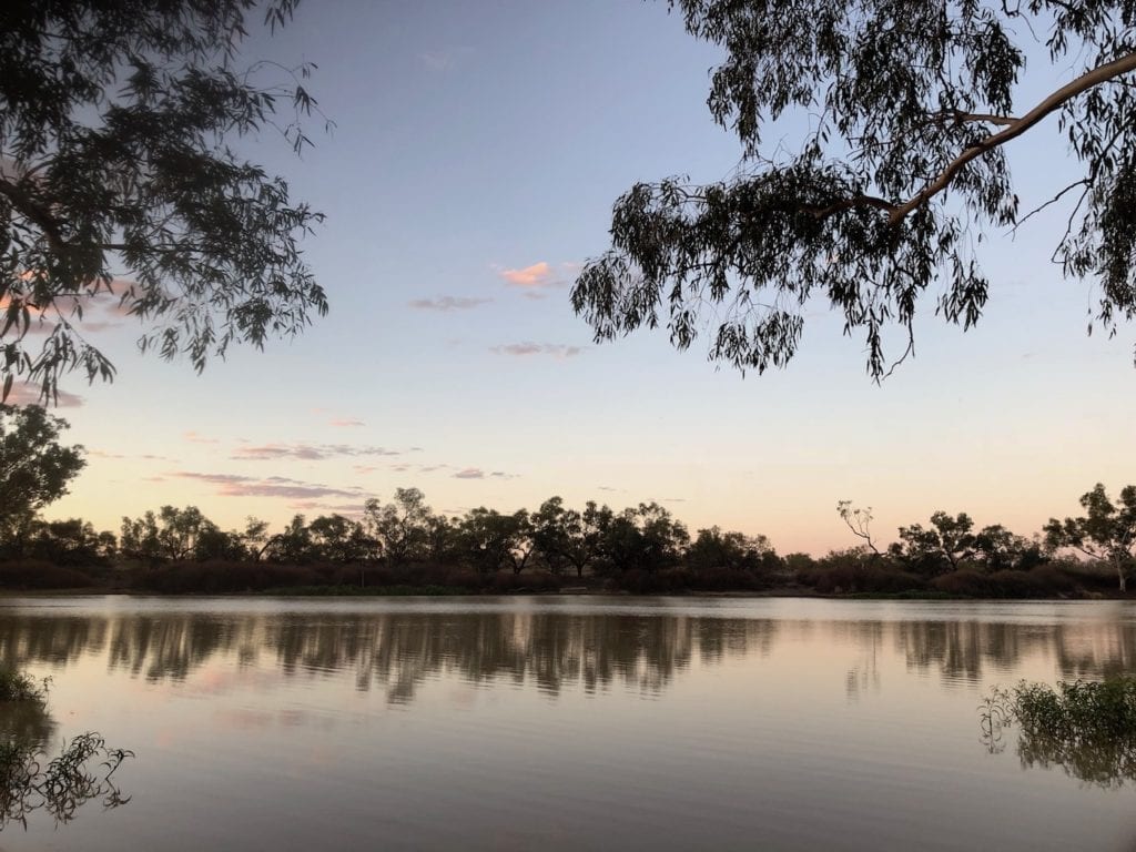 Cooper Creek at Cullyamurra Waterhole.