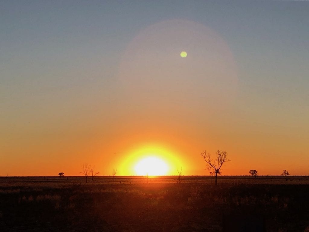 Sunset at Paruku (Lake Gregory).