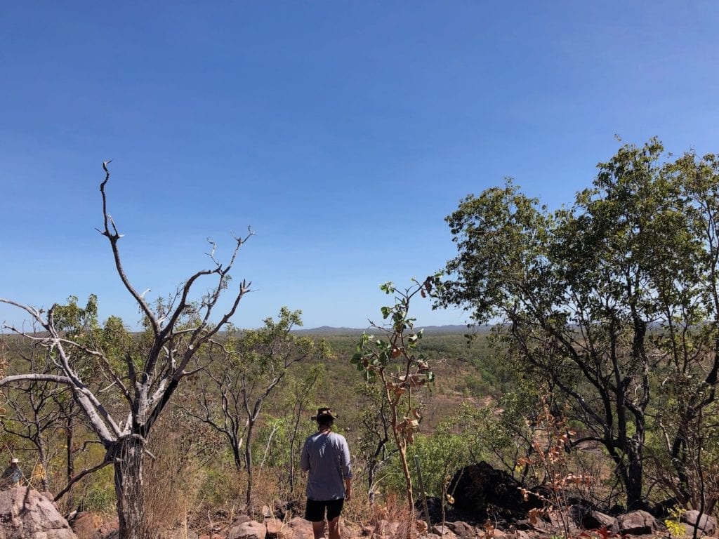 Walking from Upper Pool to Lower Pool, Leliyn (Edith Falls).