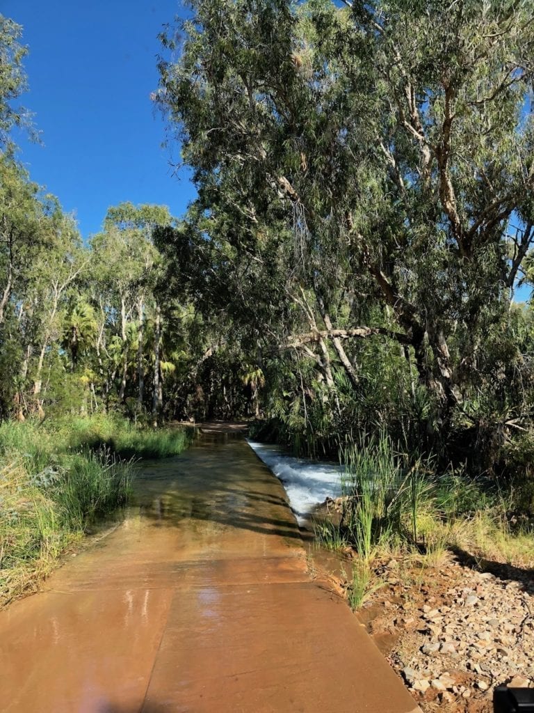 Causeway on the way to Boodjamulla (Lawn Hill) NP.