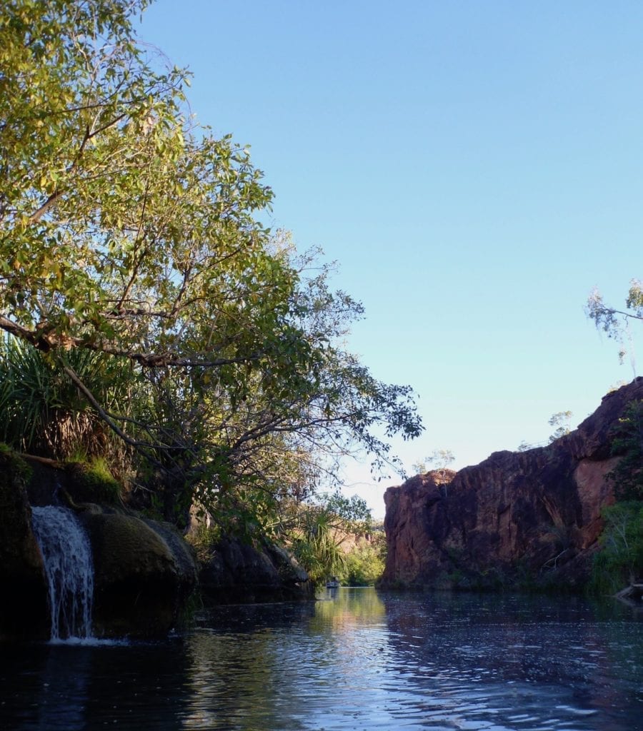 Indarri Falls. Kayaking Lawn Hill Creek.