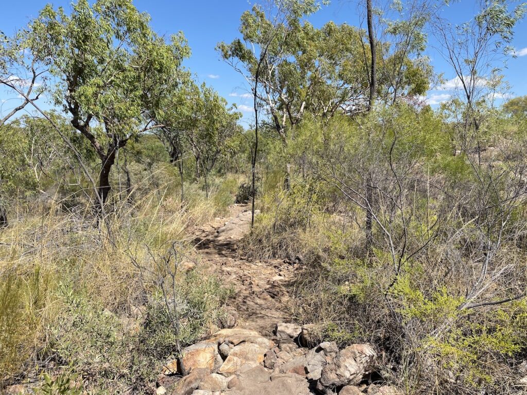 Sweetwater Track to Sweetwater Pool is rough and rocky in places.