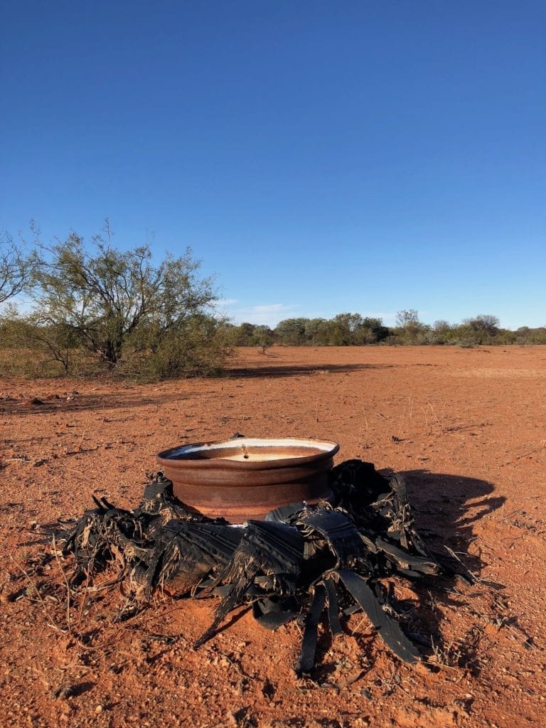 Blown tyre and destroyed rim. Probably due to incorrect tyre pressure or too much speed.