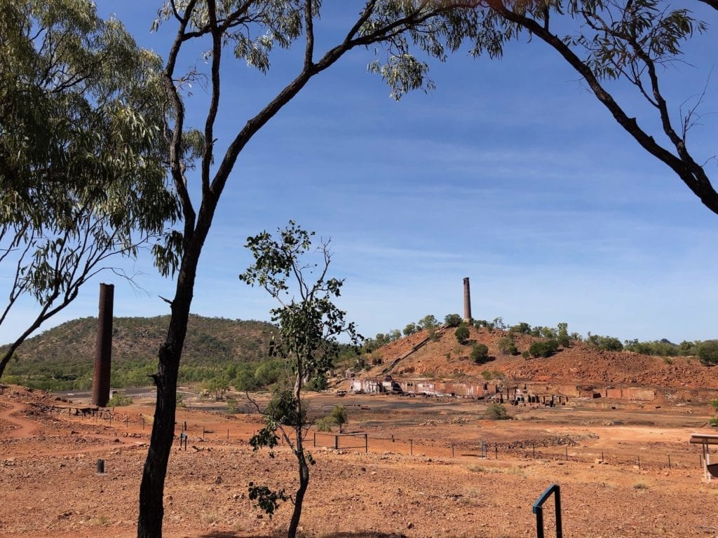 The view from the Mine Superintendents' house at Chillagoe copper smelter.