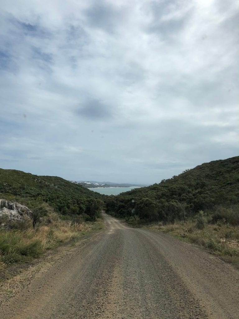 View of the bay before dropping down into Eddies Camp.