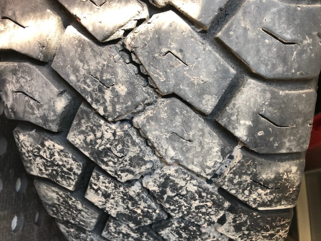 Right spare tyre wear. Toyo Tyres Review.