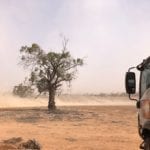 A dust storm. NSW drought.