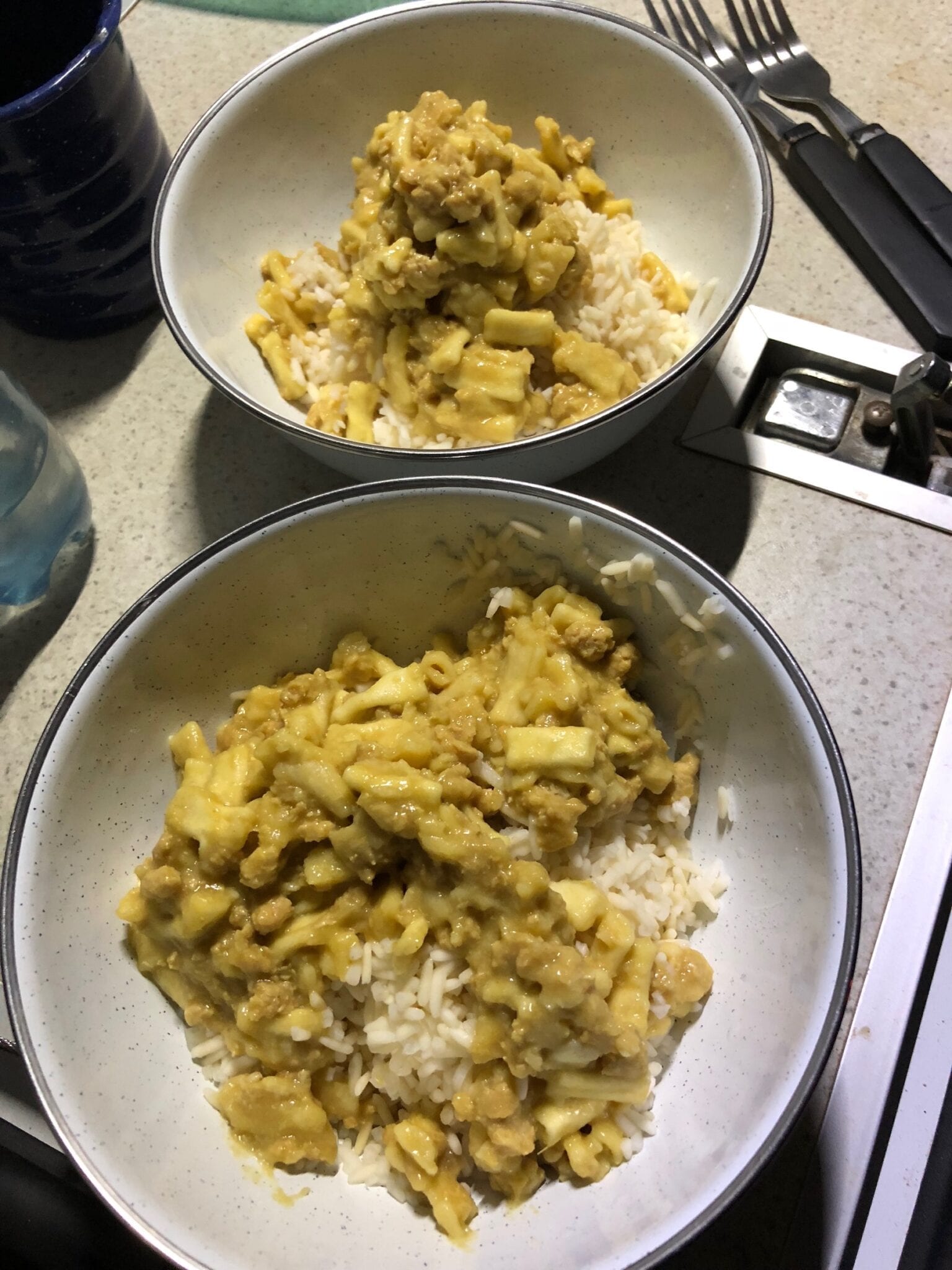 Rice and Mango Curry Chicken from Campers Pantry. Easy camping food.