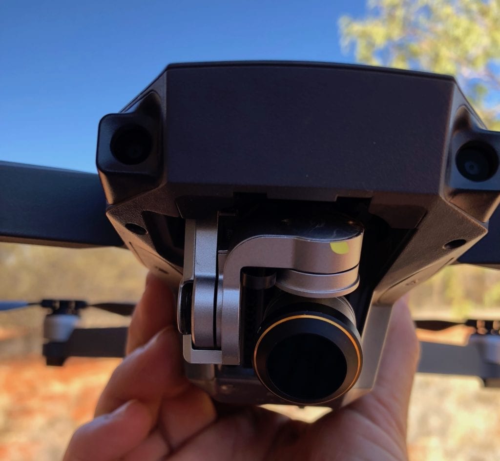 Lens filter on our DJI Mavic Pro.