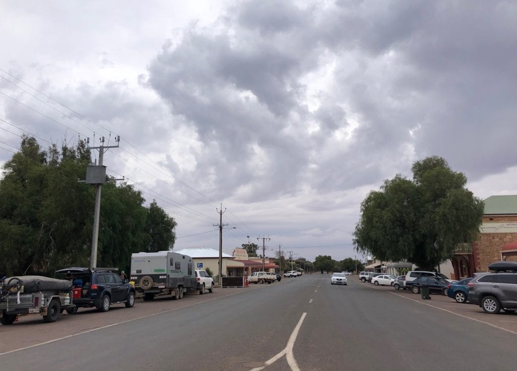 The main street of Quorn S.A., 2018. Old Ghan.