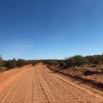 The Finke track is heavily corrugated.