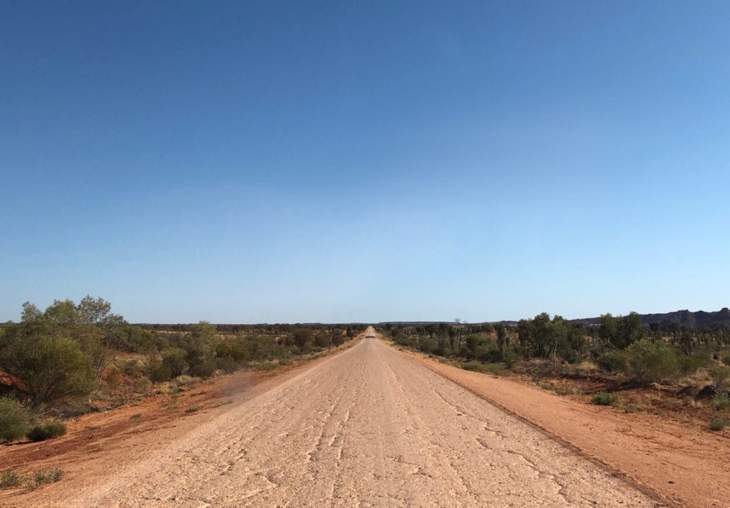 The Finke track improves as you get closer to Alice Springs.