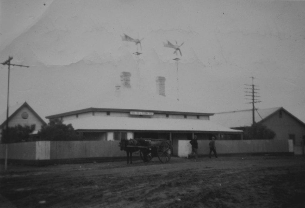 Showing some of the "life" in the heart of Maree, 1950. North of Quorn SA.