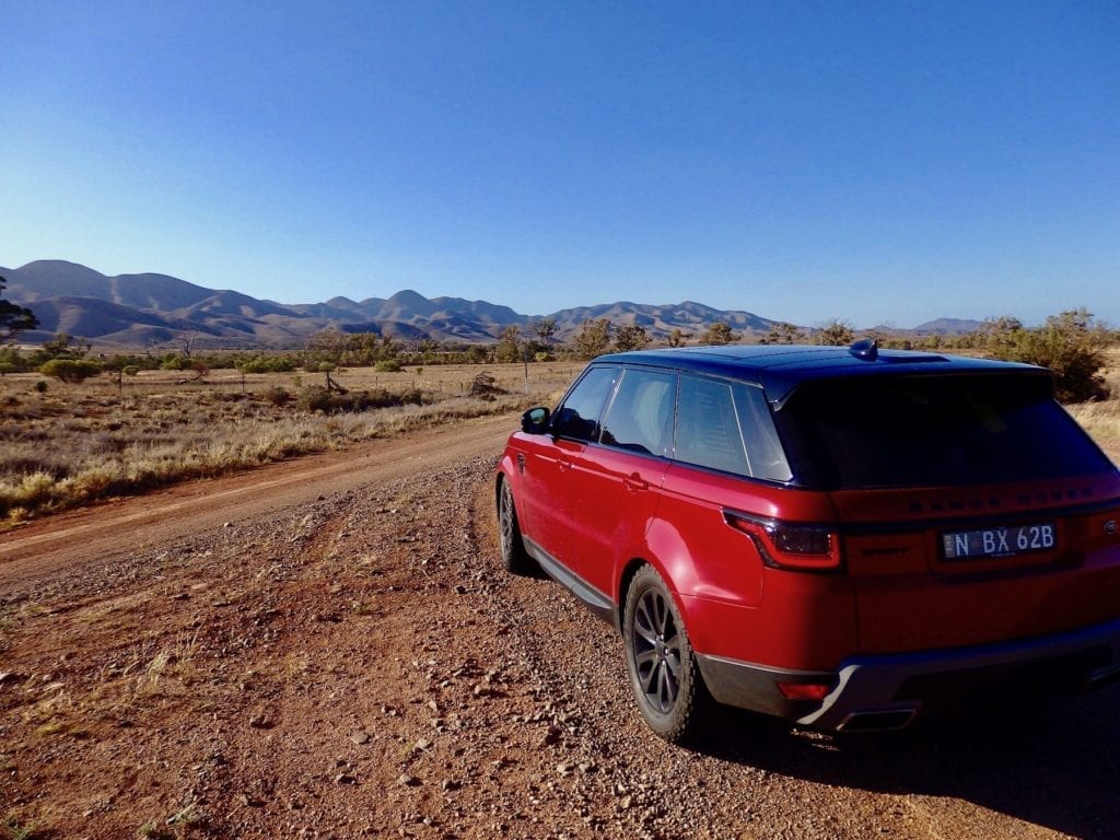 Range Rover Sport at the Flinders Ranges.