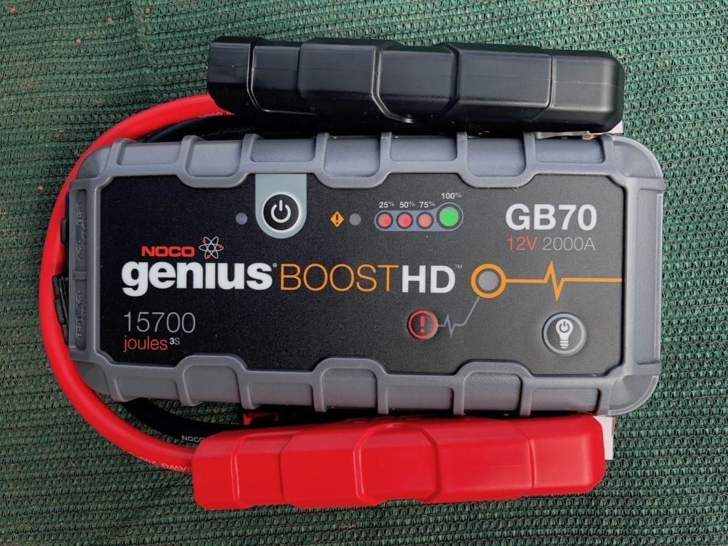 NOCO Genius Boost GB70 portable jump starter.