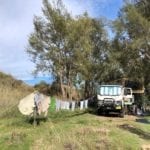 Washing day in the bush. Using our REDARC 12V inverter to power our portable twin tub washing machine.