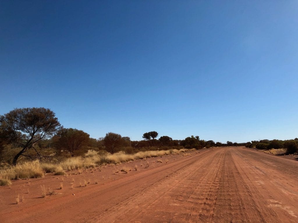 There are plenty of corrugations on this road. Great Central Road Condition.