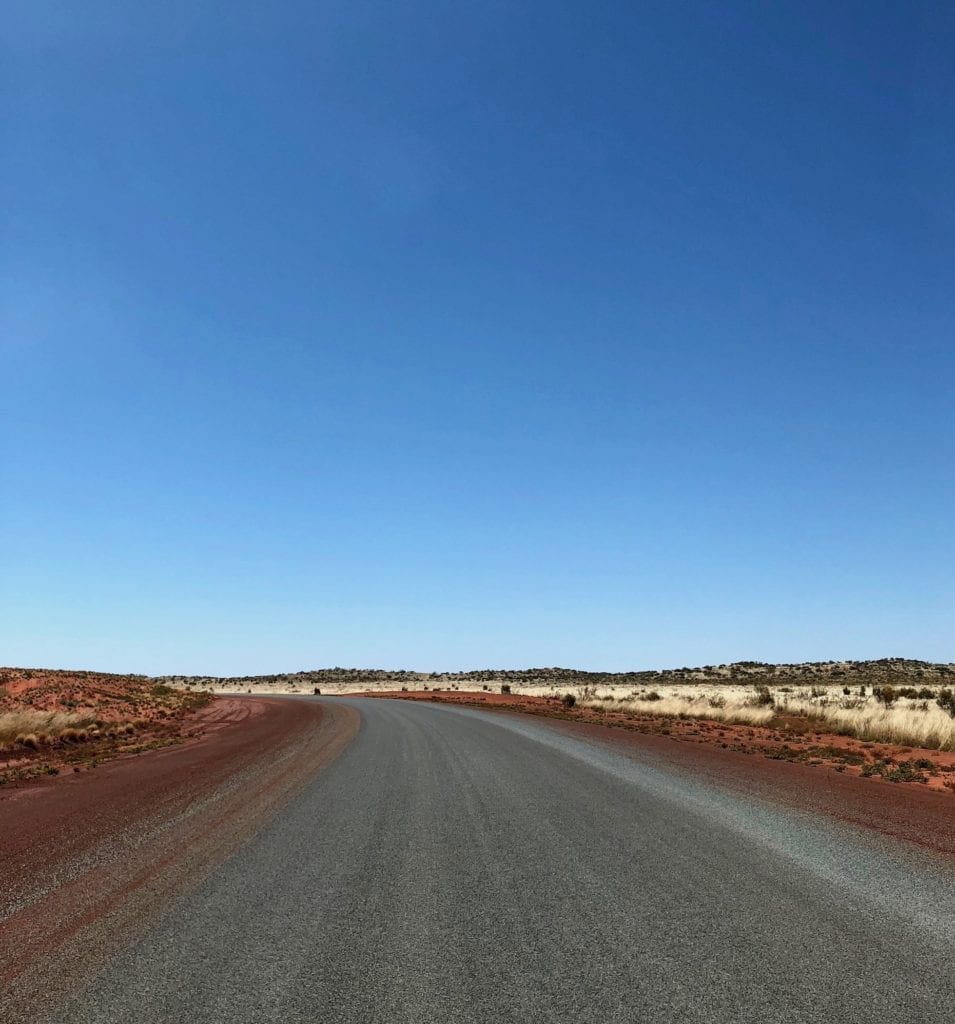 A short section of tar. Great Central Road Condition.