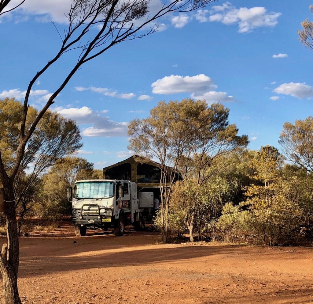 Our campsite at Yarla-Kutjarra campground. Great Central Road Camping.