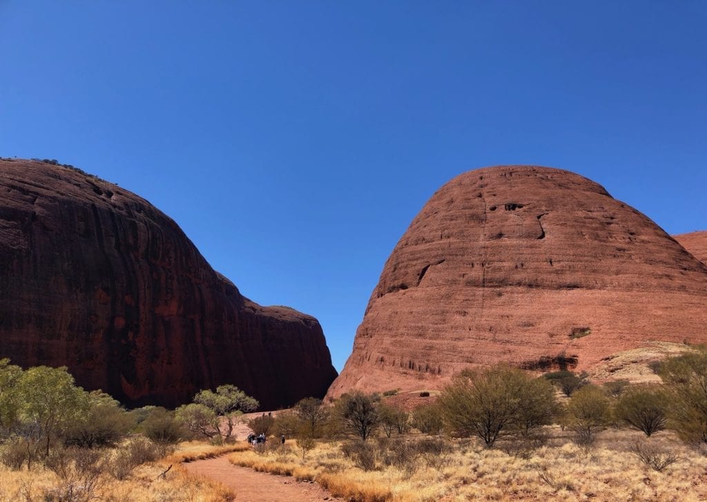 At the start of the Walpa Gorge walk, Kata Tjuta.