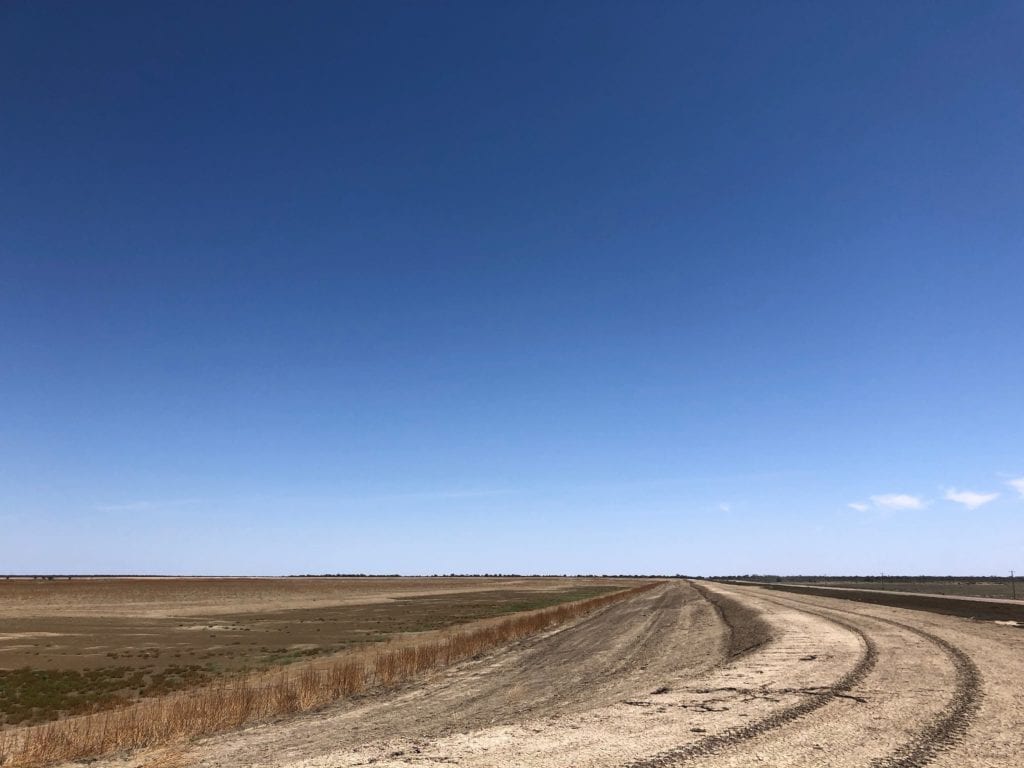 An example of a turkey nest, a massive cotton storage dam. Murray Darling Basin.