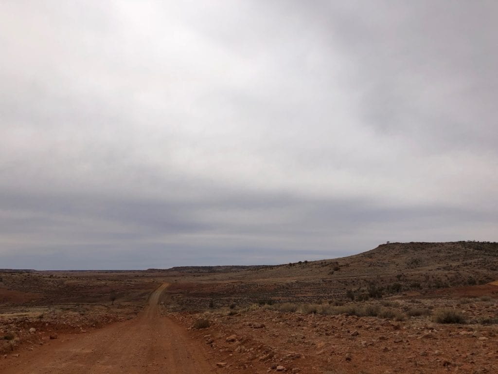 The road to the Painted Desert SA passes through barren yet beautiful breakaway country.