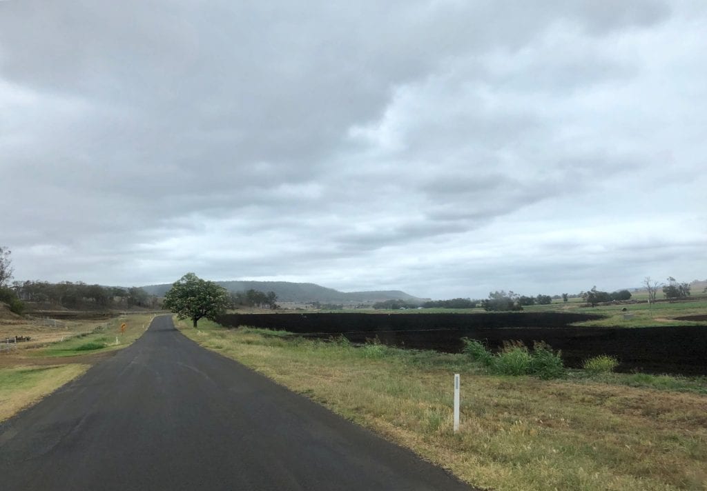 Rich black basalt soil on the road to the Goomburra section of Main Range National Park.