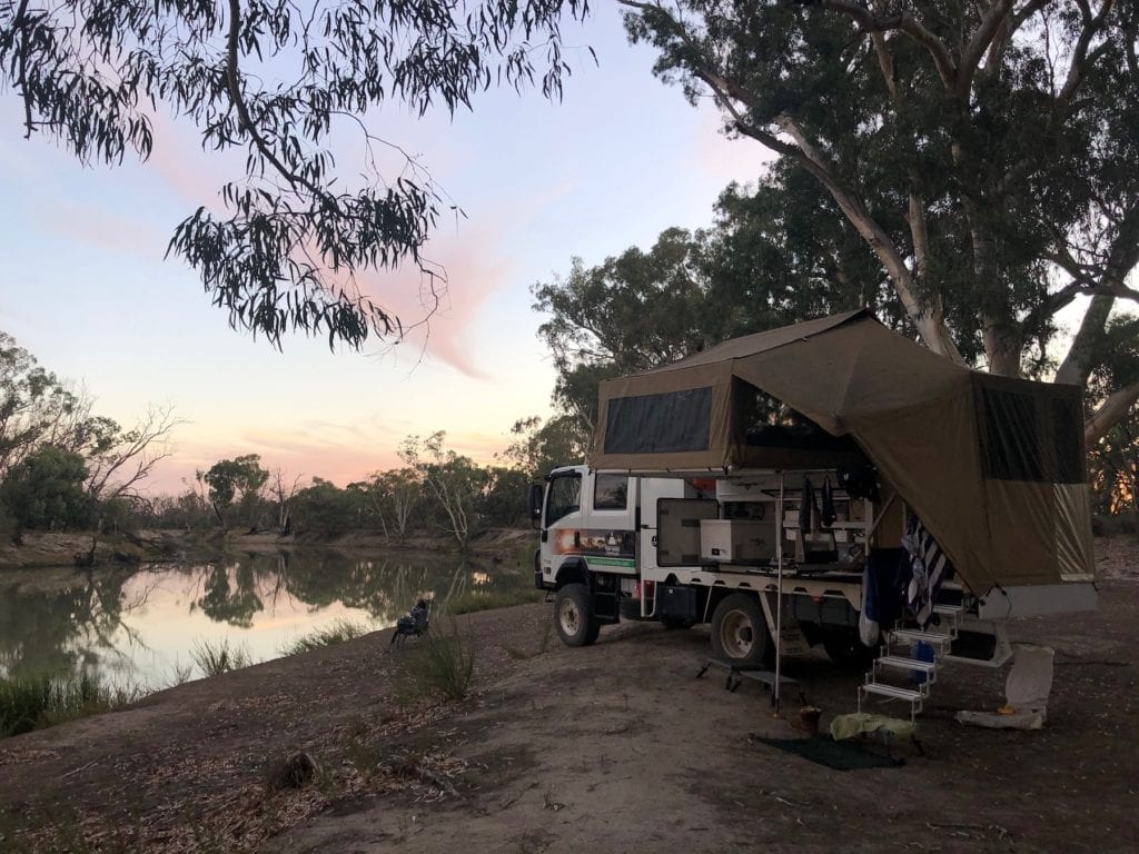 Camping On The Murray River. Bush camping at its finest.