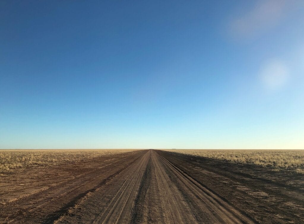 The vast black soil plains on the Urandangie to Camooweal Road, western Queensland.